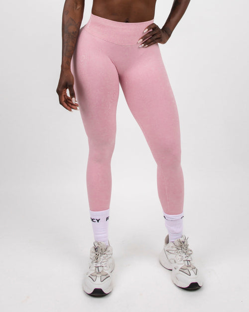 Bolt scrunch leggings - Rosa