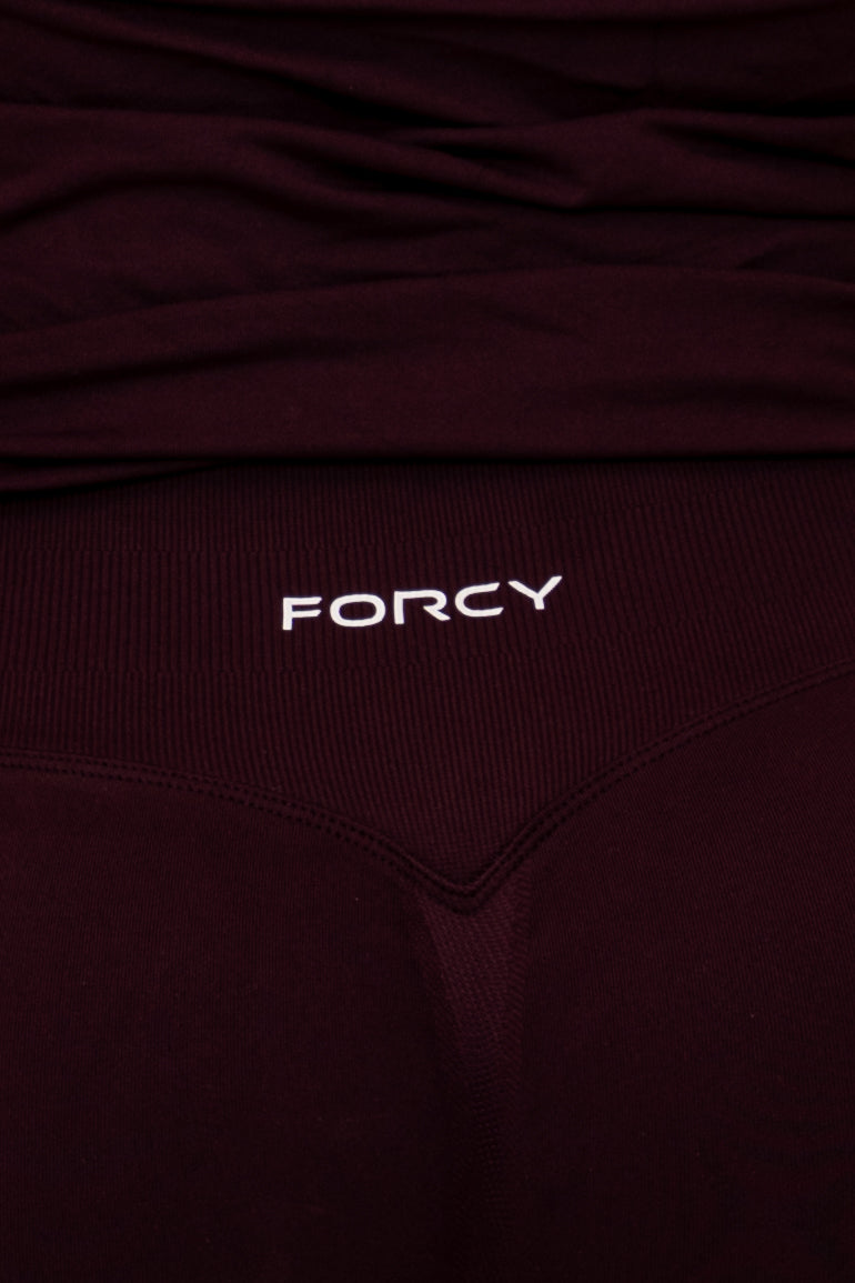 Bolt scrunch leggings - Cherry