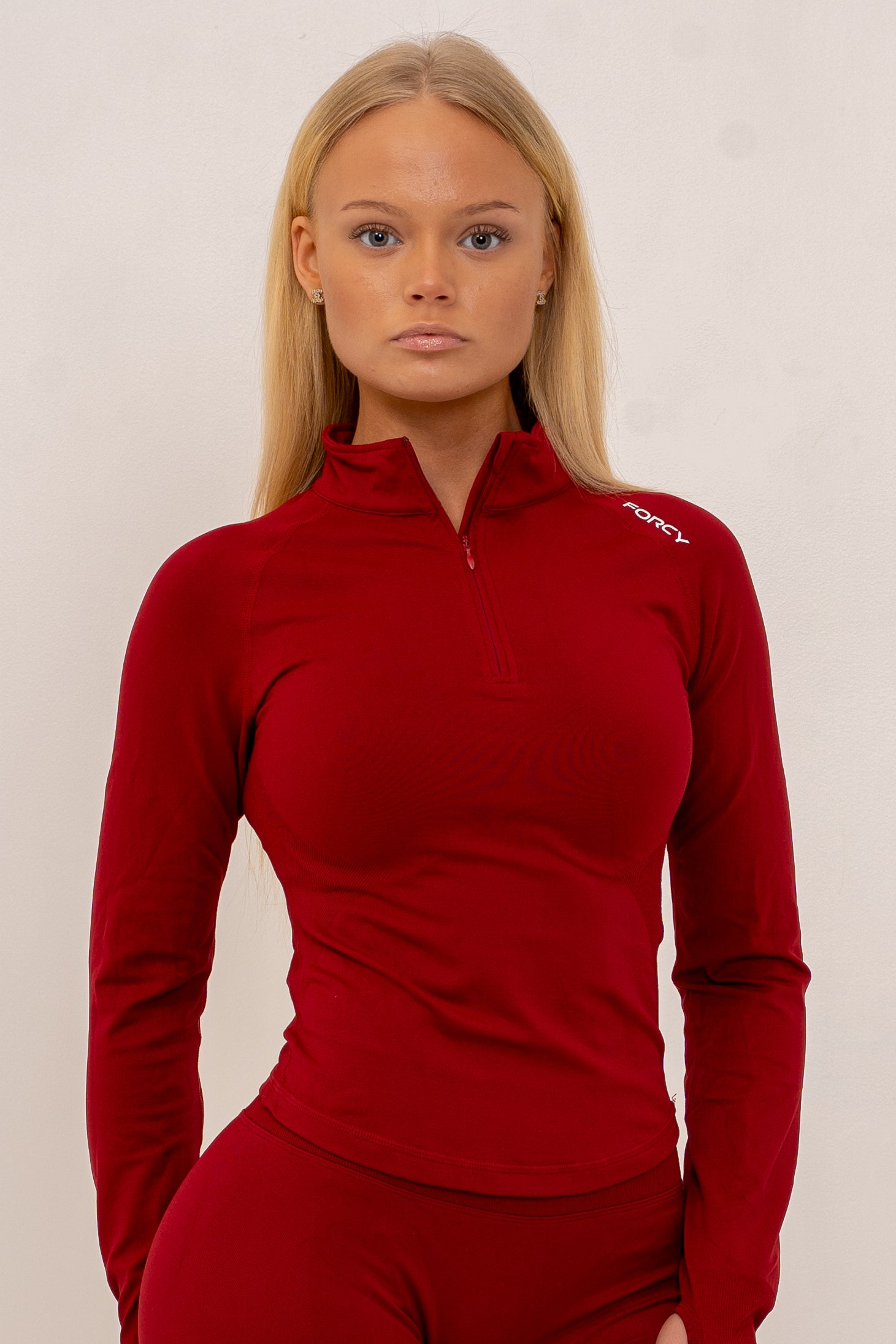 BOLT half zip jacka - Röd