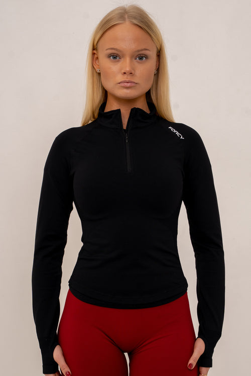 BOLT half zip jacka - Svart