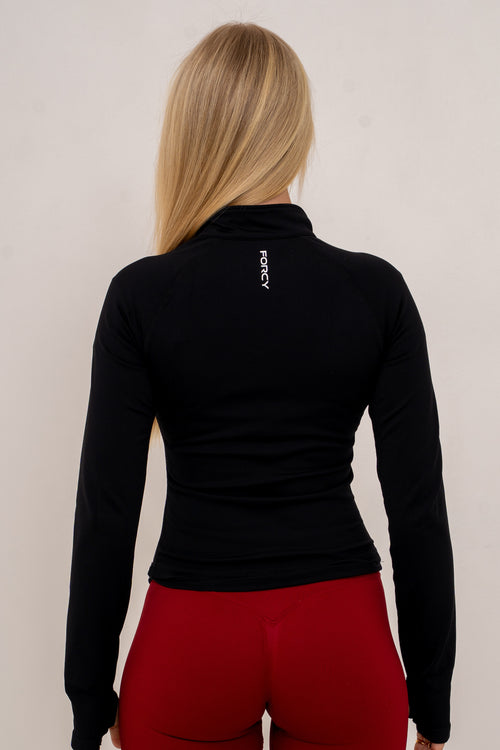 BOLT half zip jacka - Svart