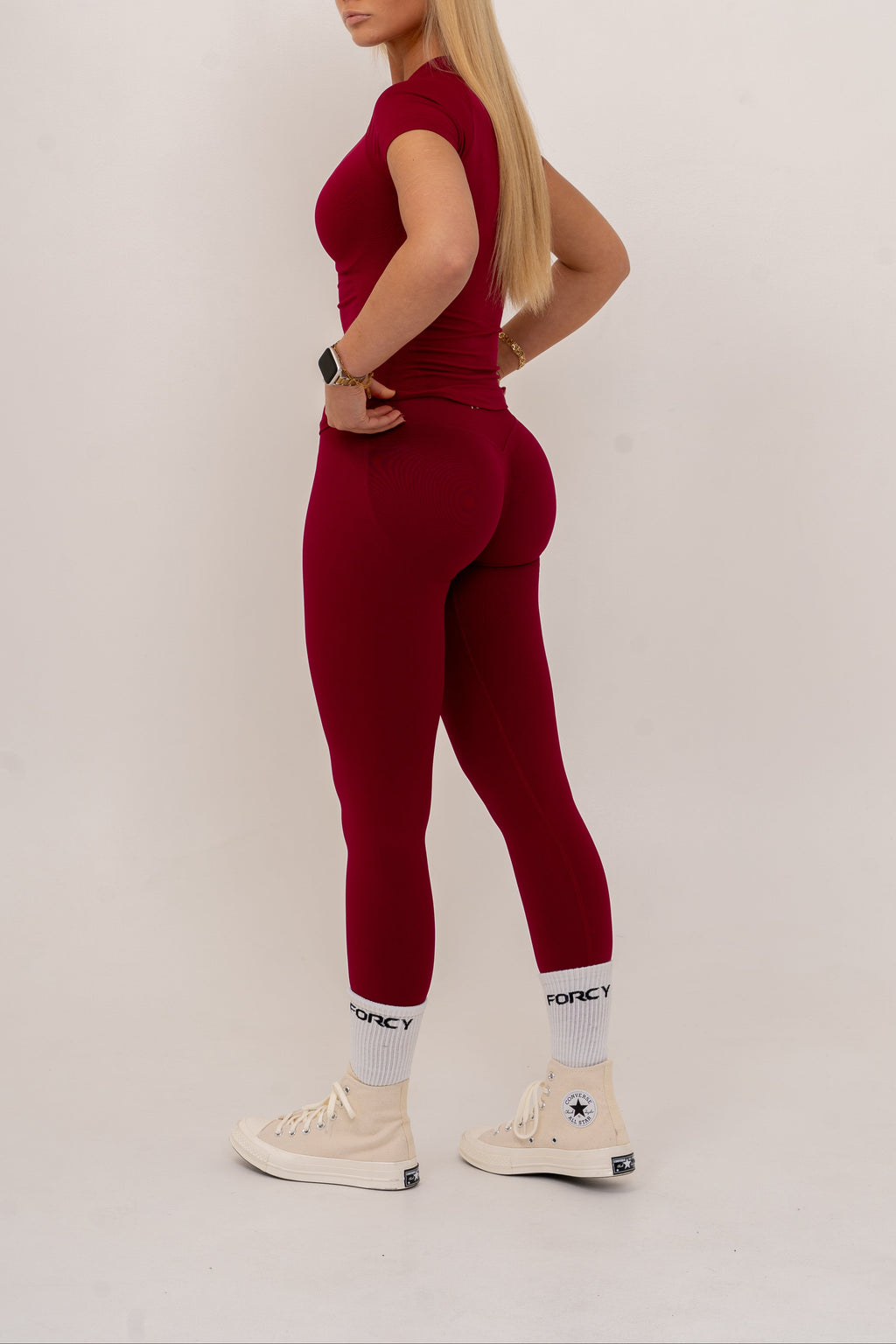 Bolt scrunch leggings - RUBY