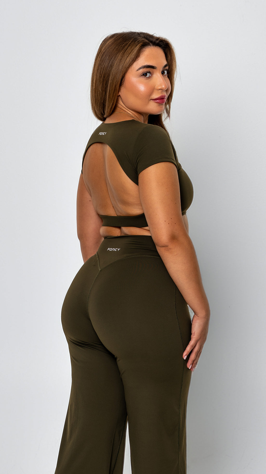 CLOUD crop top-Khaki